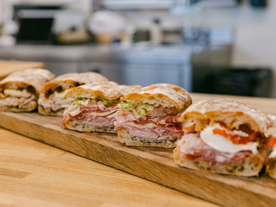 Gourmet sandwiches from The Cheese Store of Beverly Hills